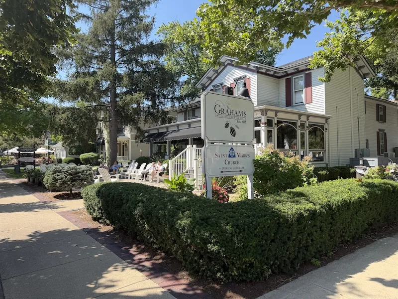 Graham's Fine Chocolates and Ice Cream in a converted house on Third Street in Geneva, Illinois