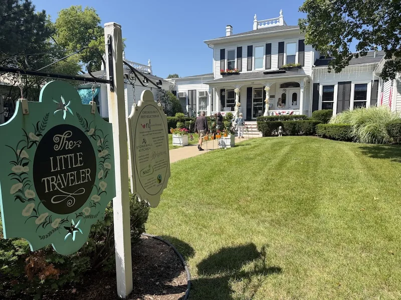 The Little Traveler in a large historic house on Third Street in Geneva, Illinois