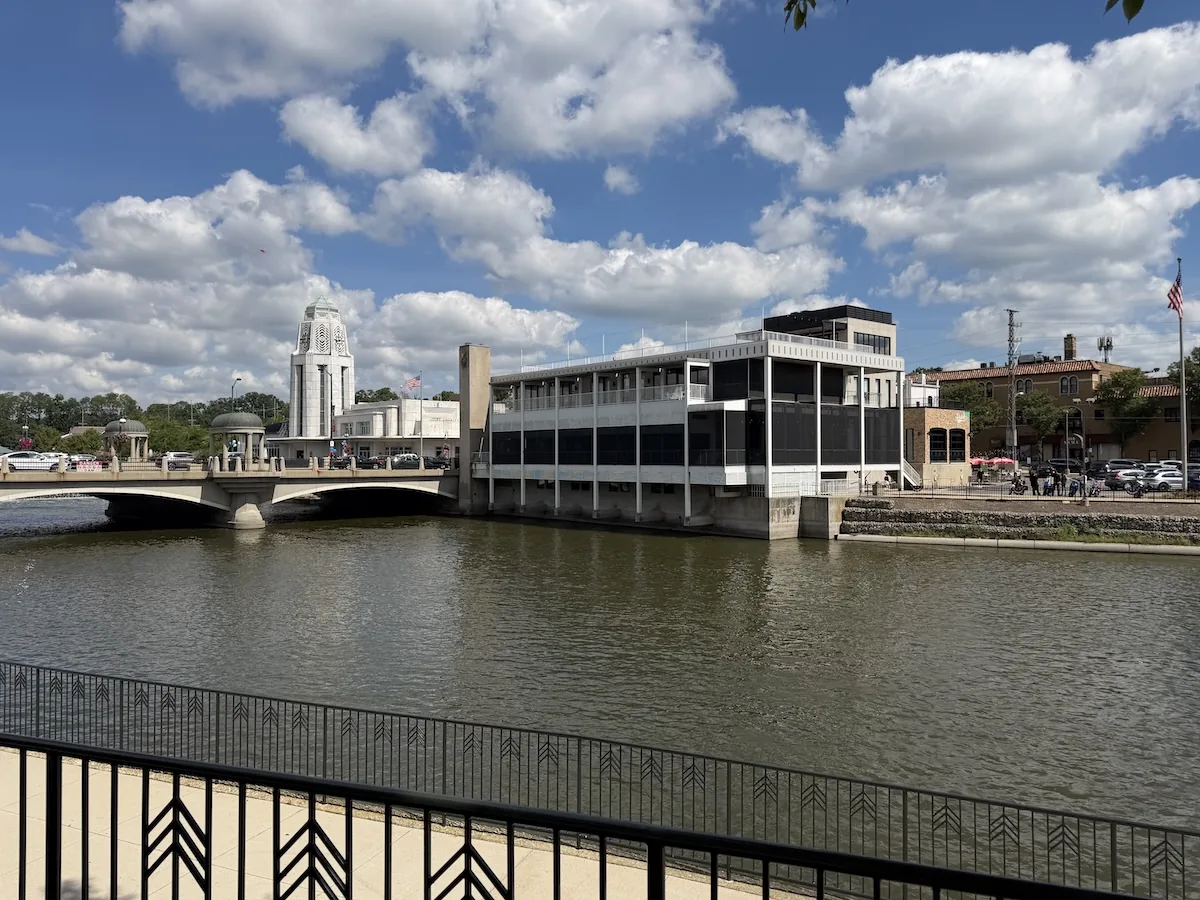 The Graceful Ordinary viewed from across the Fox River in St. Charles, Illinois
